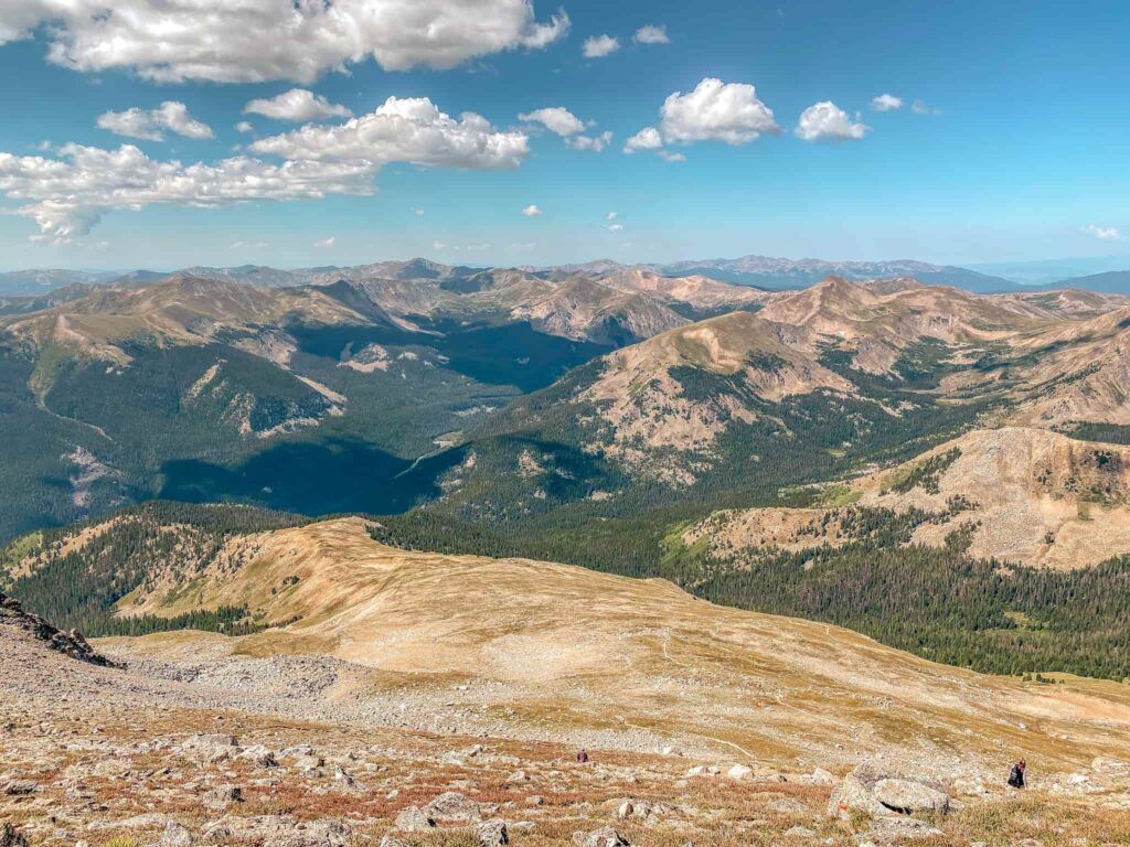 A view of the Collegiate Peaks in Colorado.