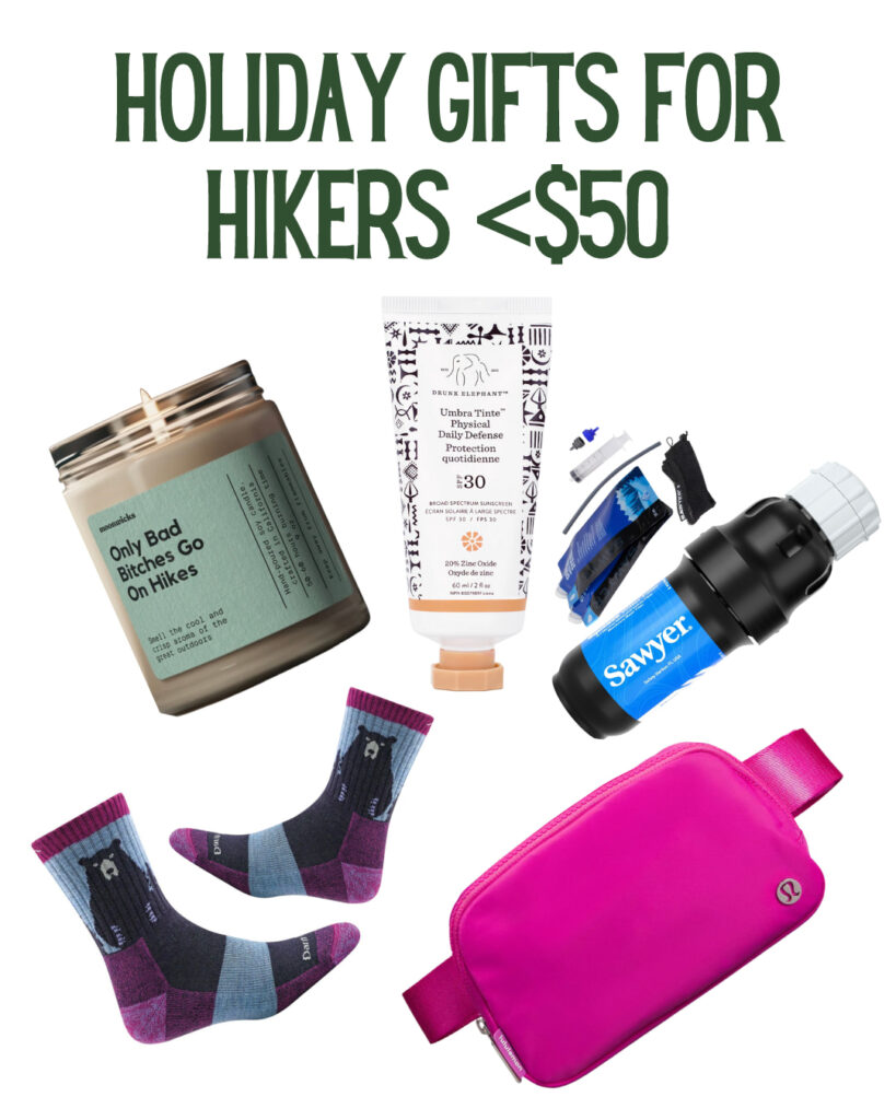 Holiday gifts for hikers under $50.