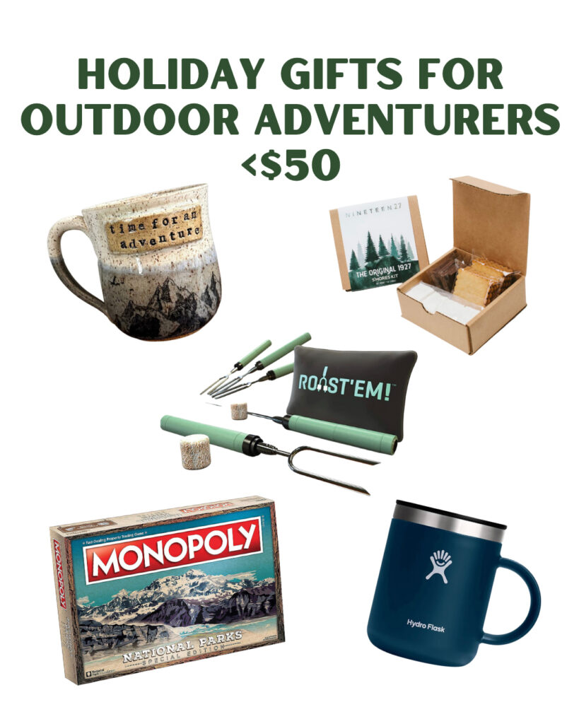 Holiday gifts for outdoor adventurers under $50.