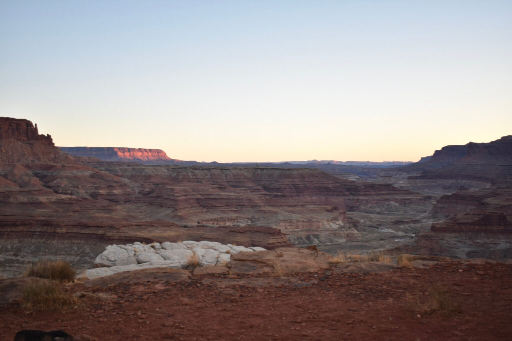 A canyon sunset in southern Utah.