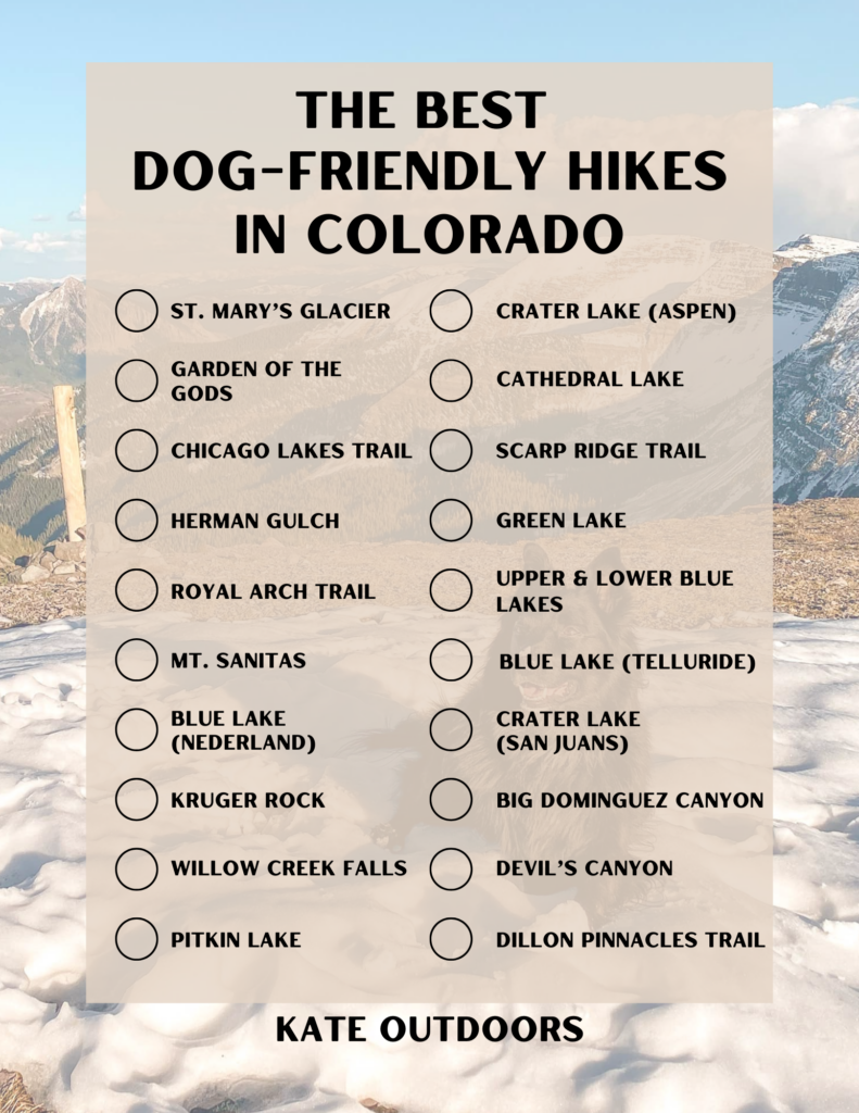 The best dog-friendly hikes in Colorado.